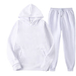 BOLUBAO Brand Men Solid Color Casual Sets Autumn New Men's Hoodies + Pants Two-Piece Tracksuit Trendy Sportswear Set Male